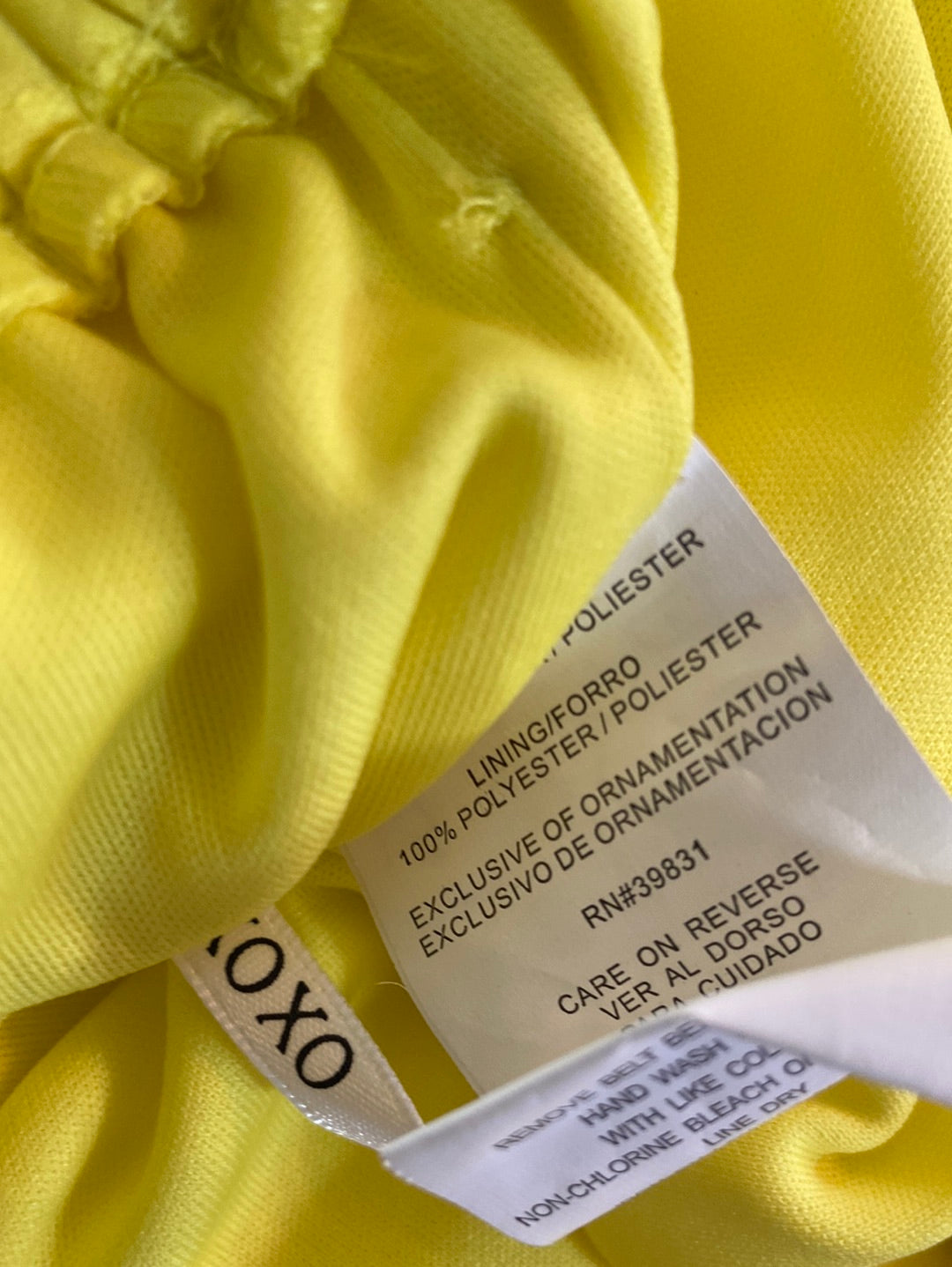 YELLOW FUN XOXO Dress Size S
