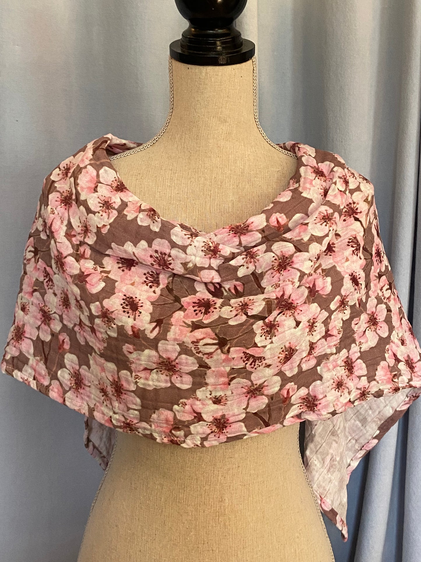 Pink Cherry Blossom Shawl