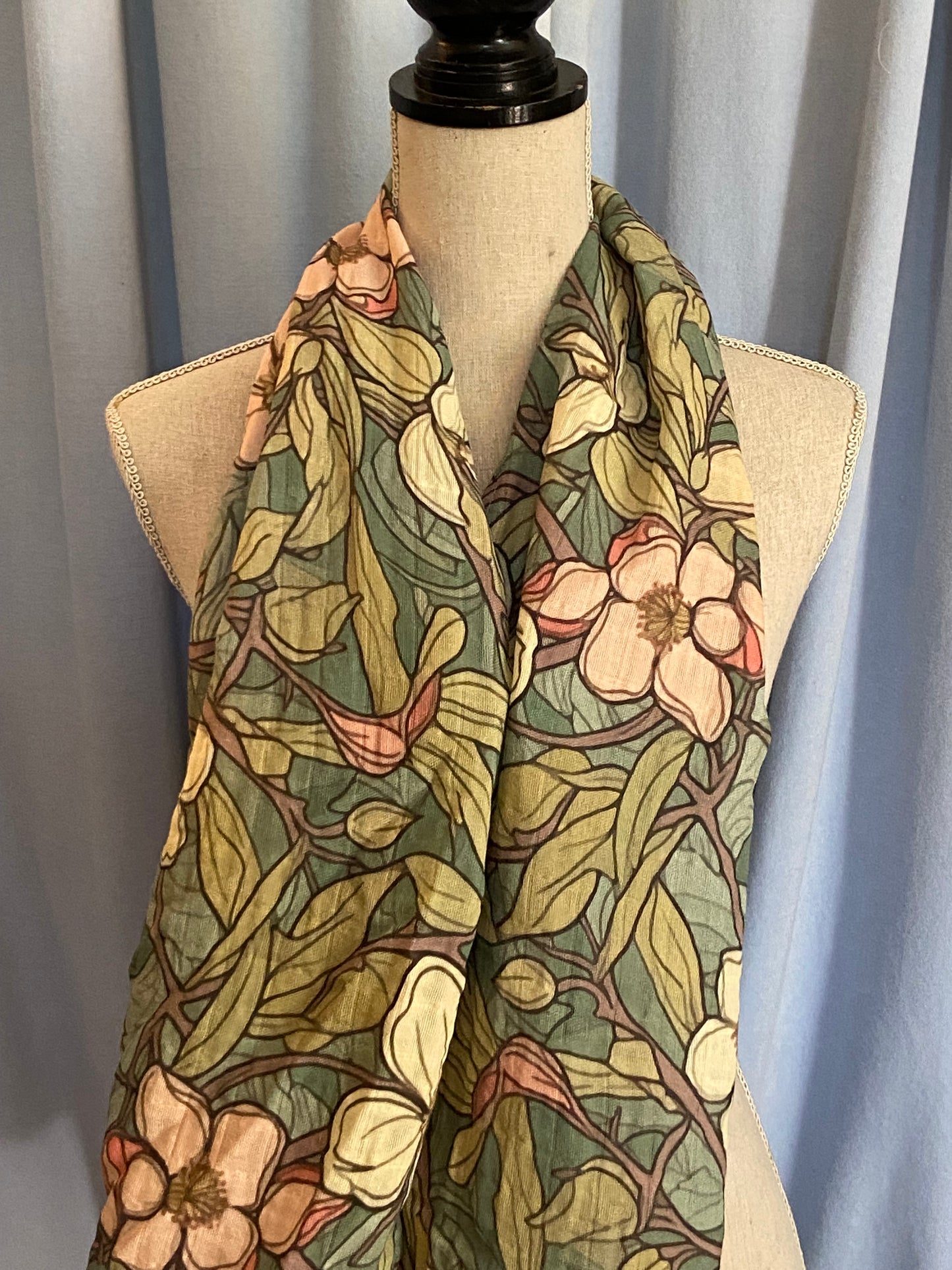 Dogwood Print Poncho