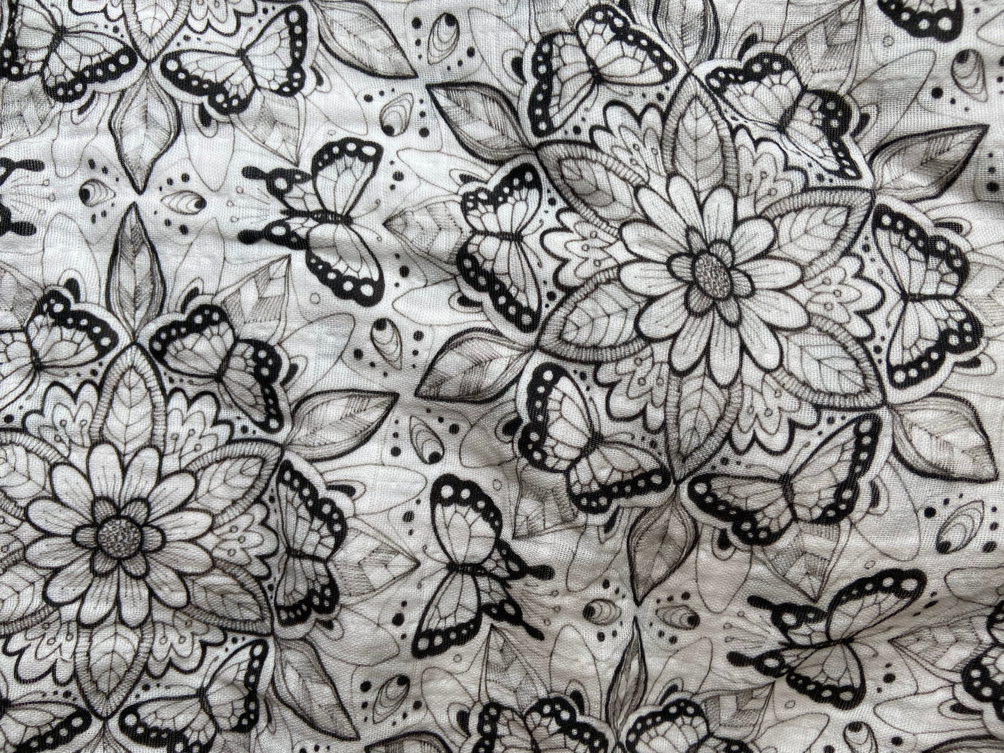 Aqua Butterfly Snap Shawl