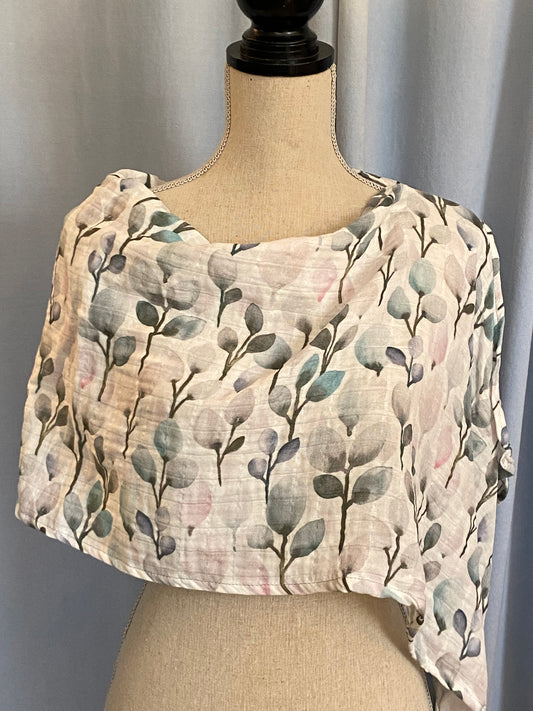 Eucalyptus Print Poncho