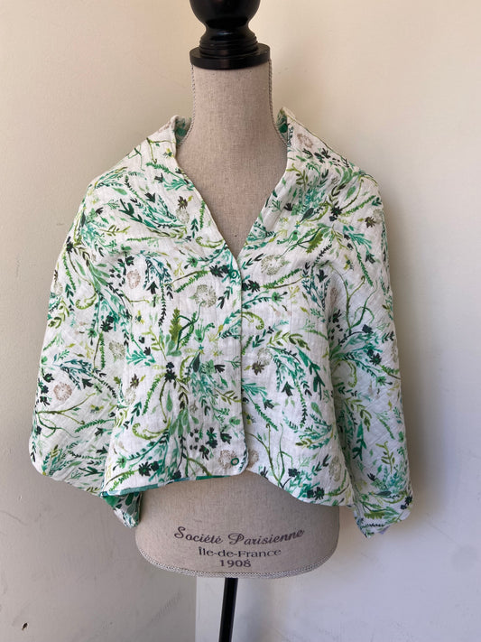 Green Leaves Snap Shawl