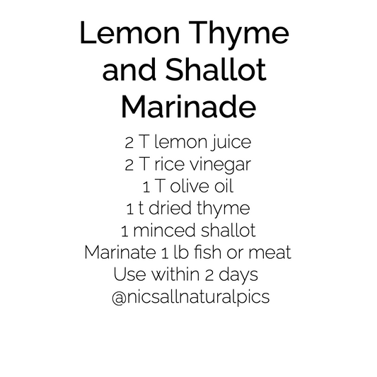 Lemon Thyme and Shallot Marinade