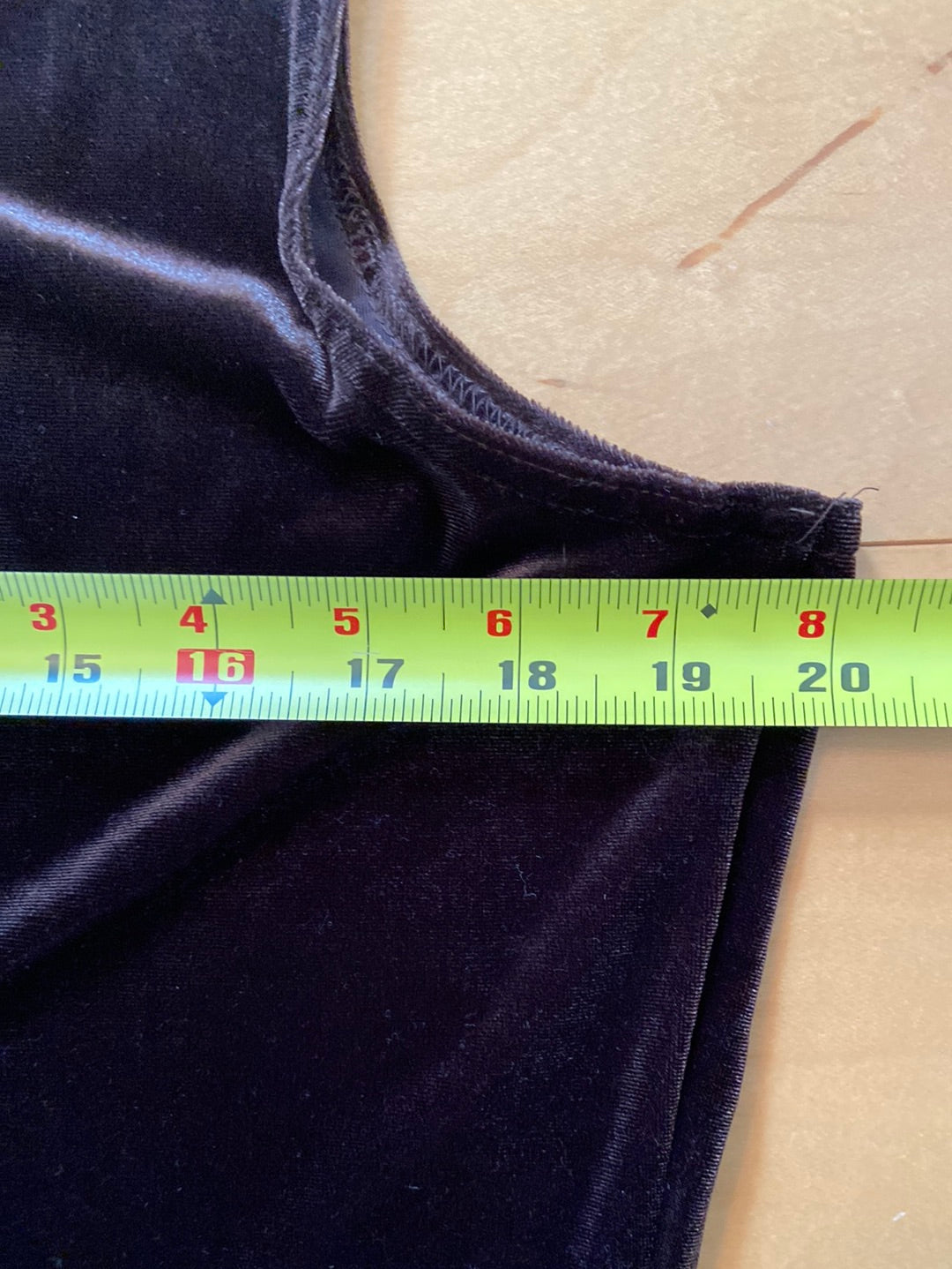 BROWN VELOUR Cold water Creek Size MP