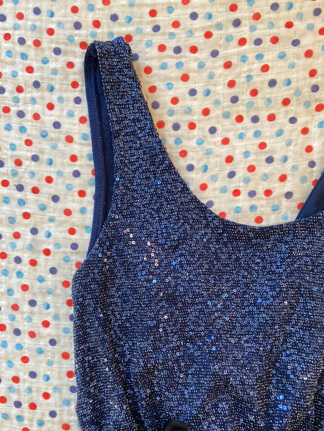 BLUE BEAUTY Express Blue Sequined Dress Size S