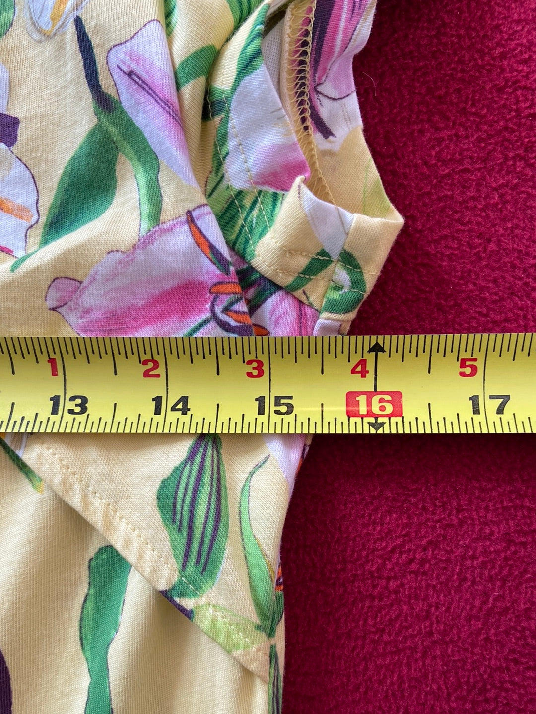 YELLOW LILIES American Living Dress Size M
