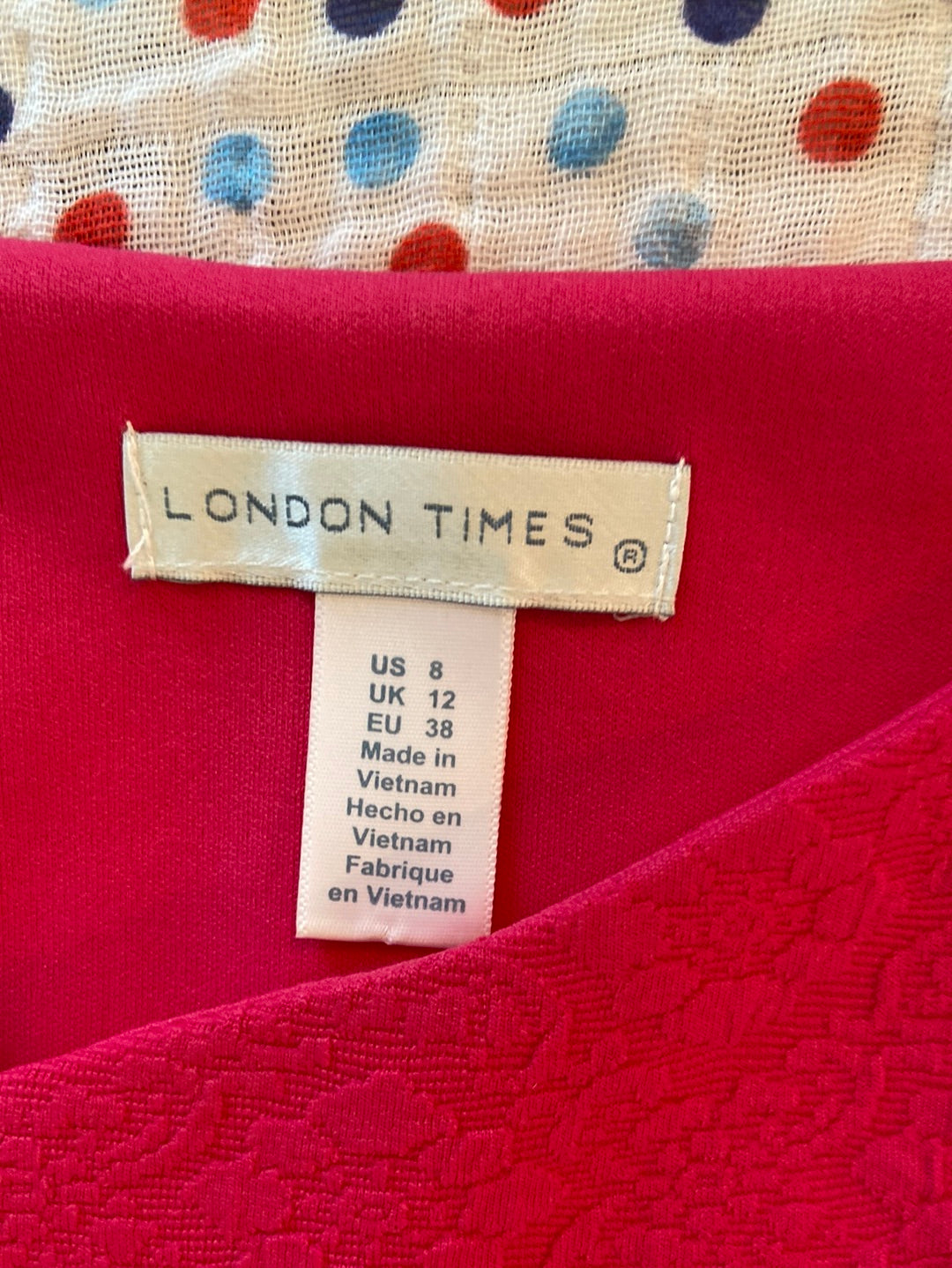 PRETTY PINK London Times Size 8