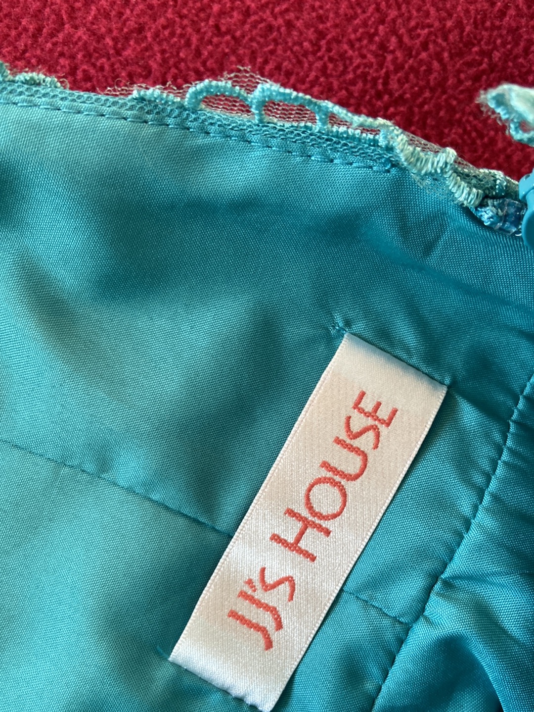 AWESOME AQUA JJ’s House Fit & Flare Dress Size 6