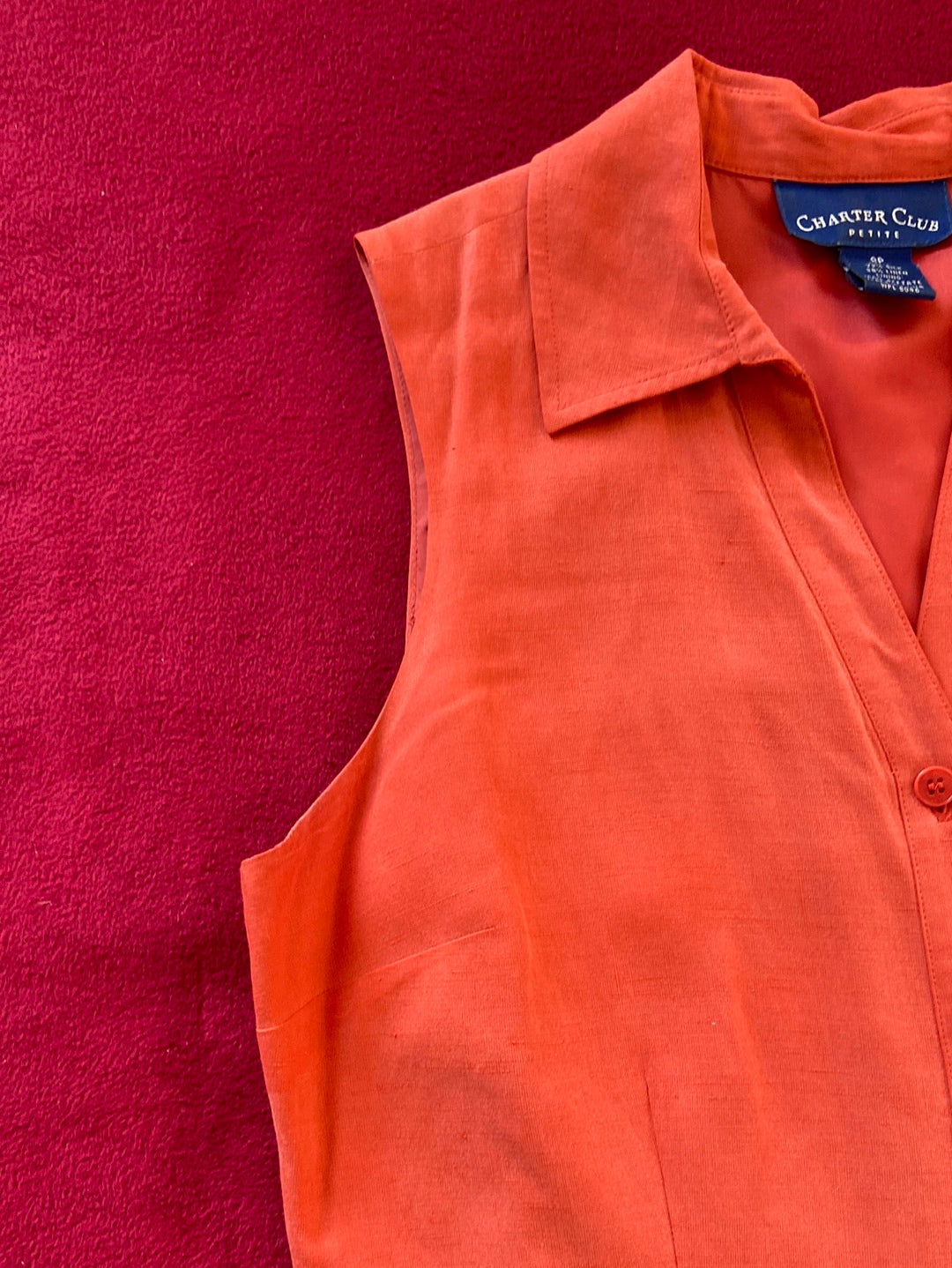 ORANGE CLASS Charter Club Dress Size 8P