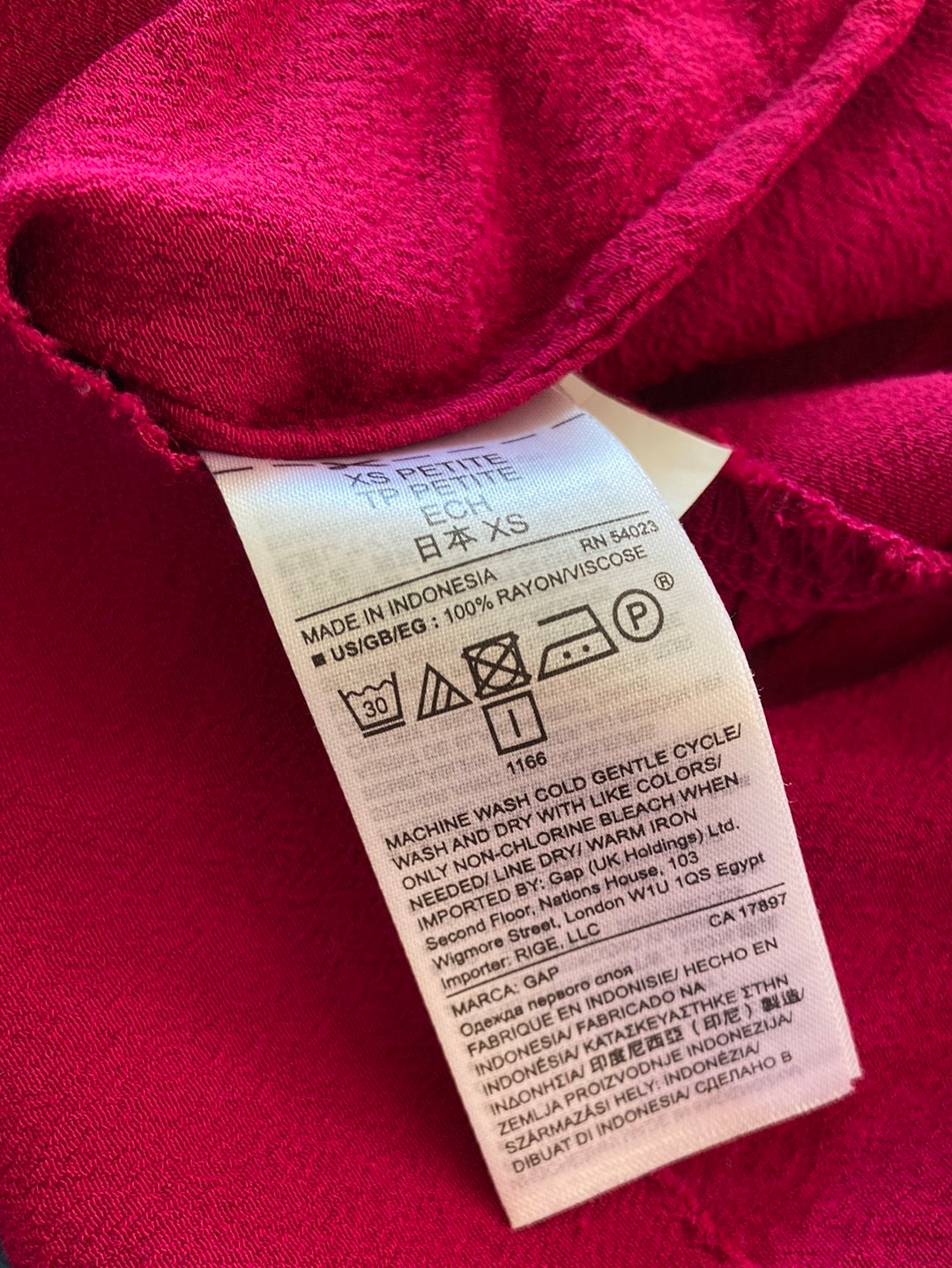PINK PERFECTION Gap Hot Pink Dress Size XSP