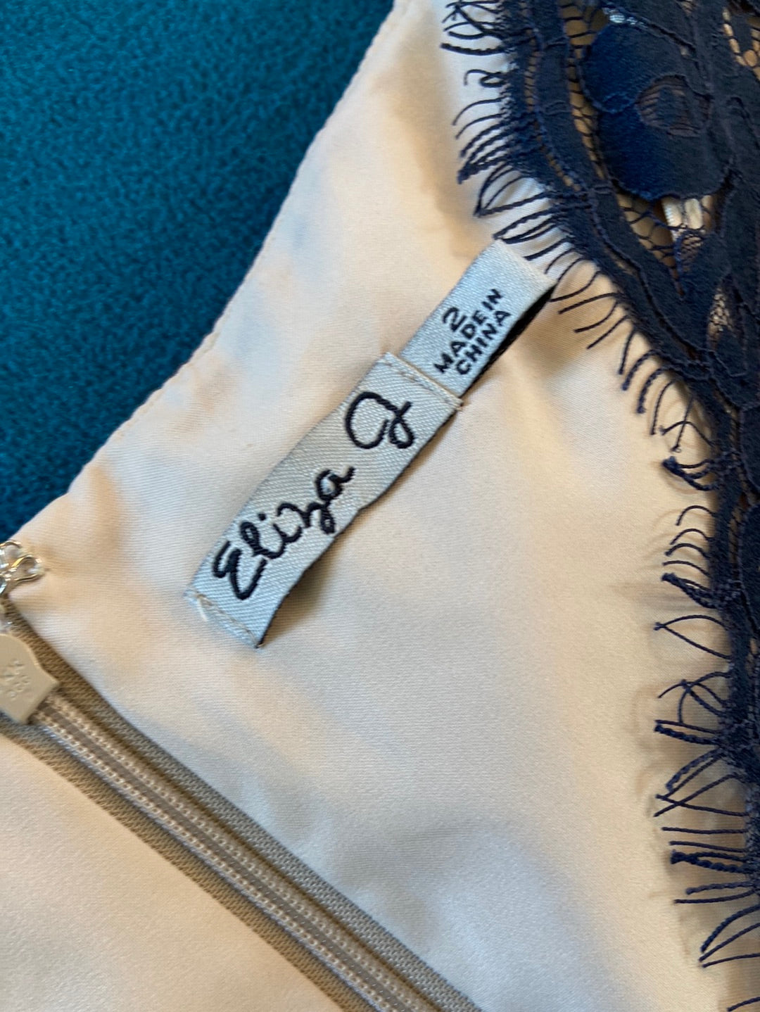 NAVY LACE Eliza J Size 2