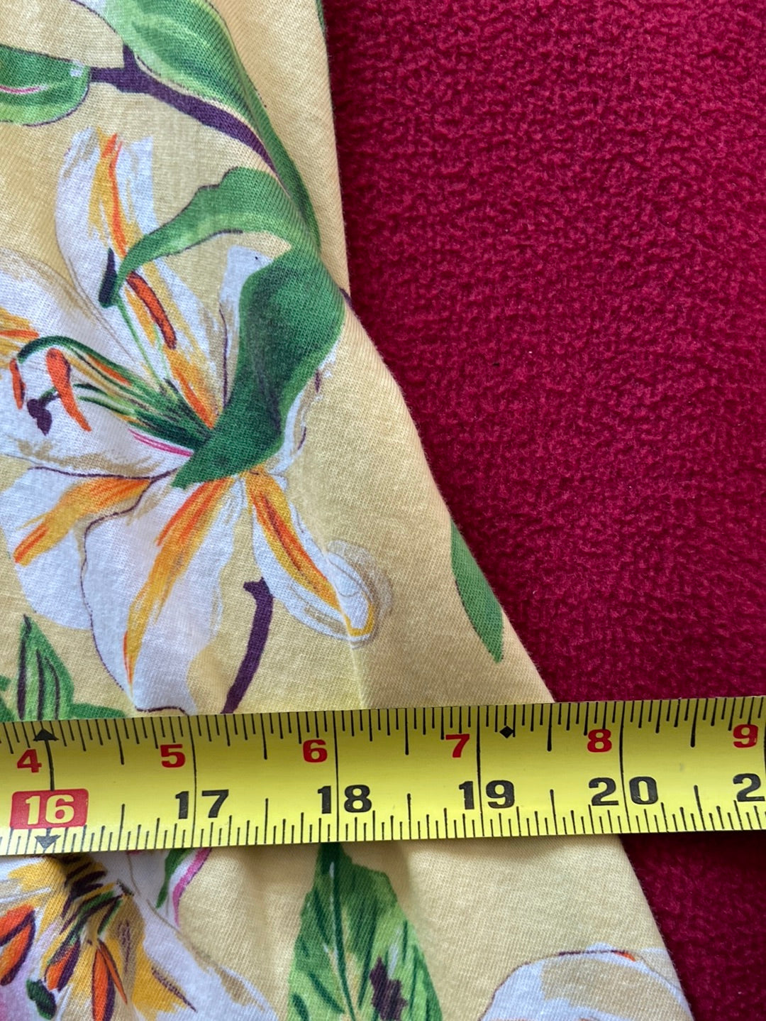 YELLOW LILIES American Living Dress Size M