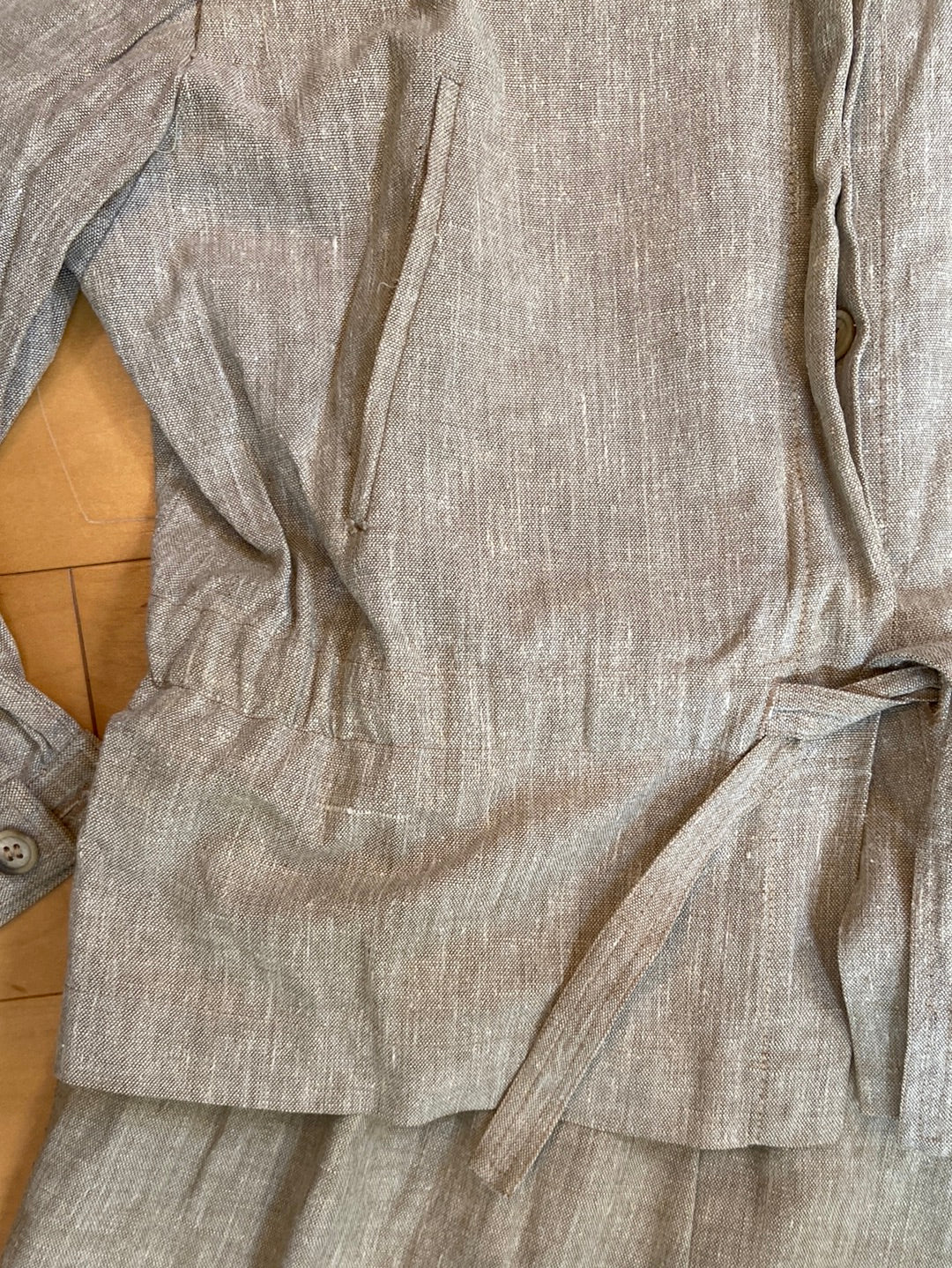 LINEN SKIRT SET No label Size M