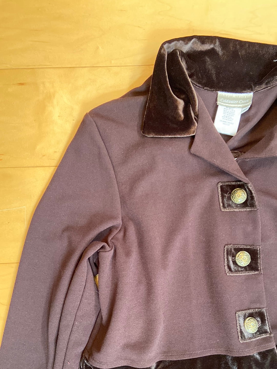BROWN VELOUR Cold water Creek Size MP