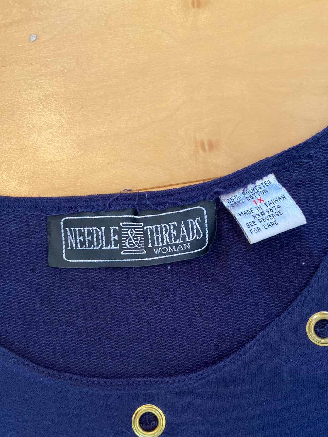 BLUE BOAT DRESS Needle & Threads Size 1X