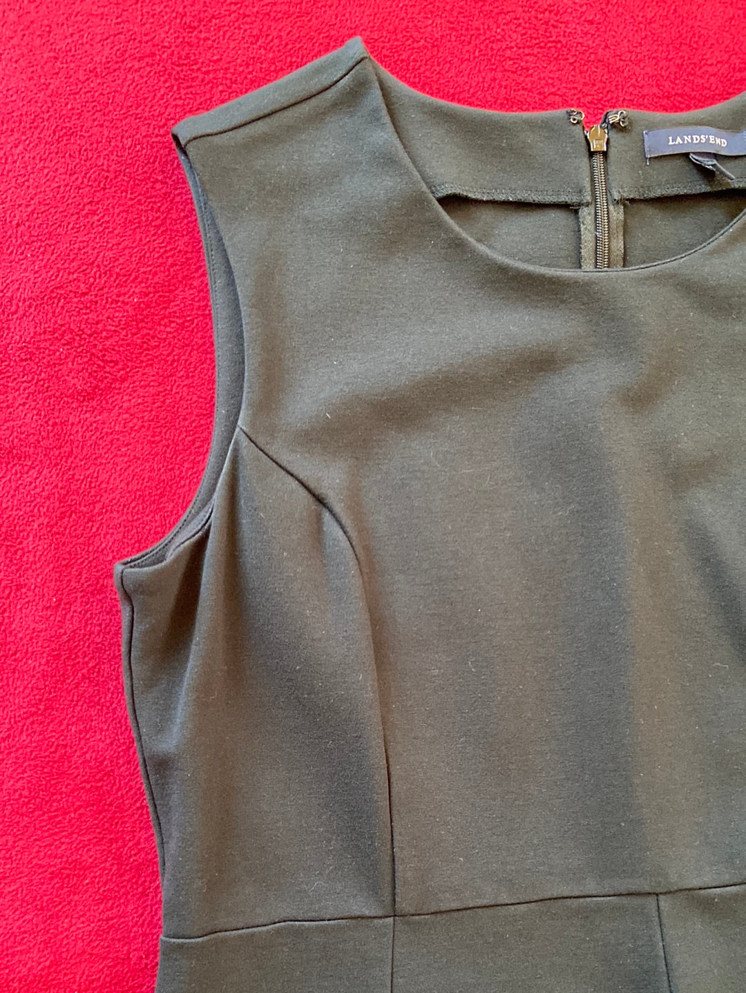 BLACK BASIC Lands End Dress Size 12