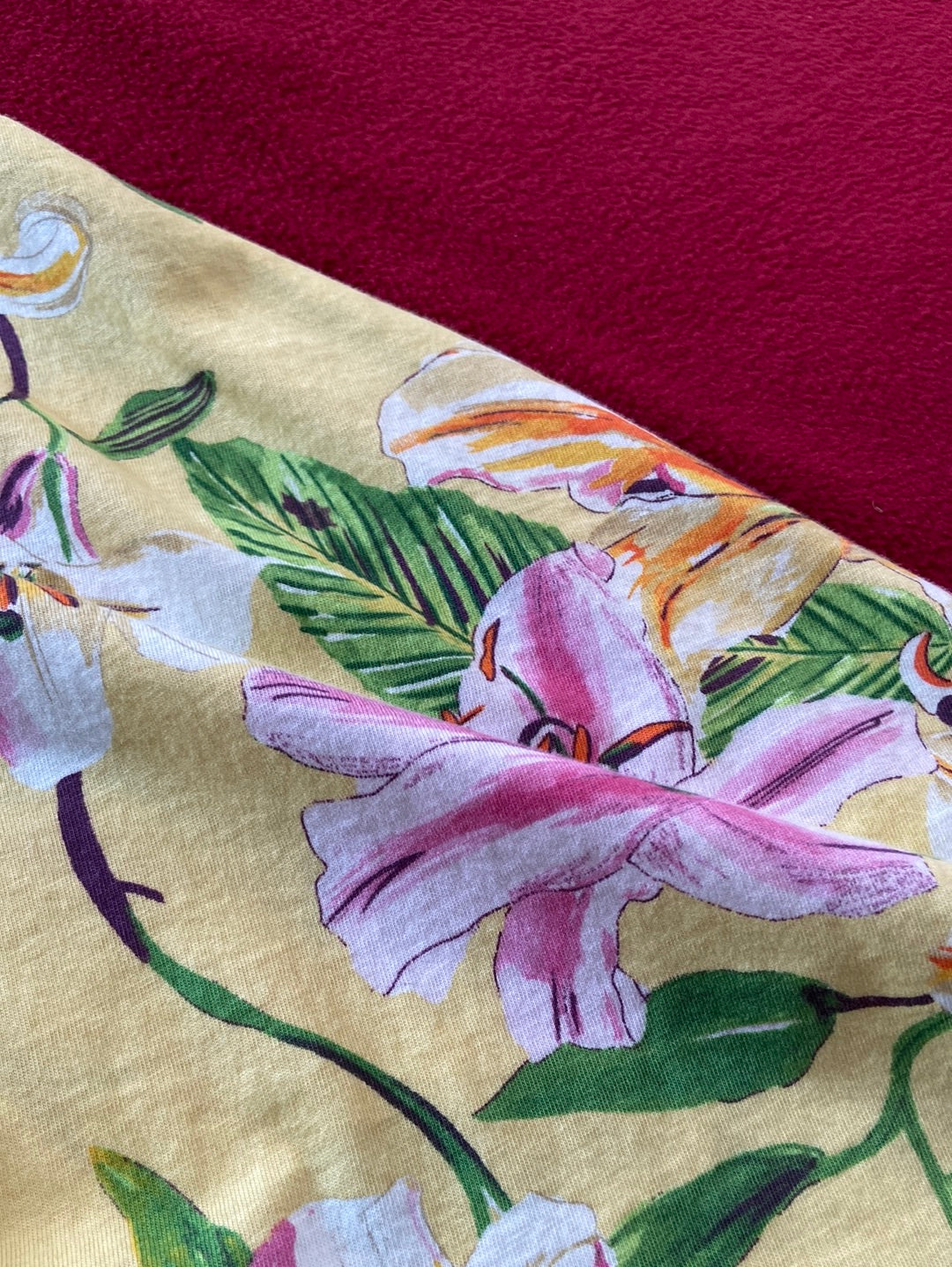 YELLOW LILIES American Living Dress Size M