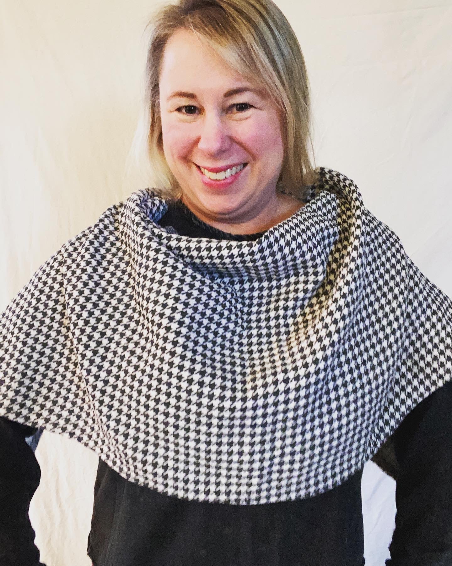 Dog Print Snap Shawl
