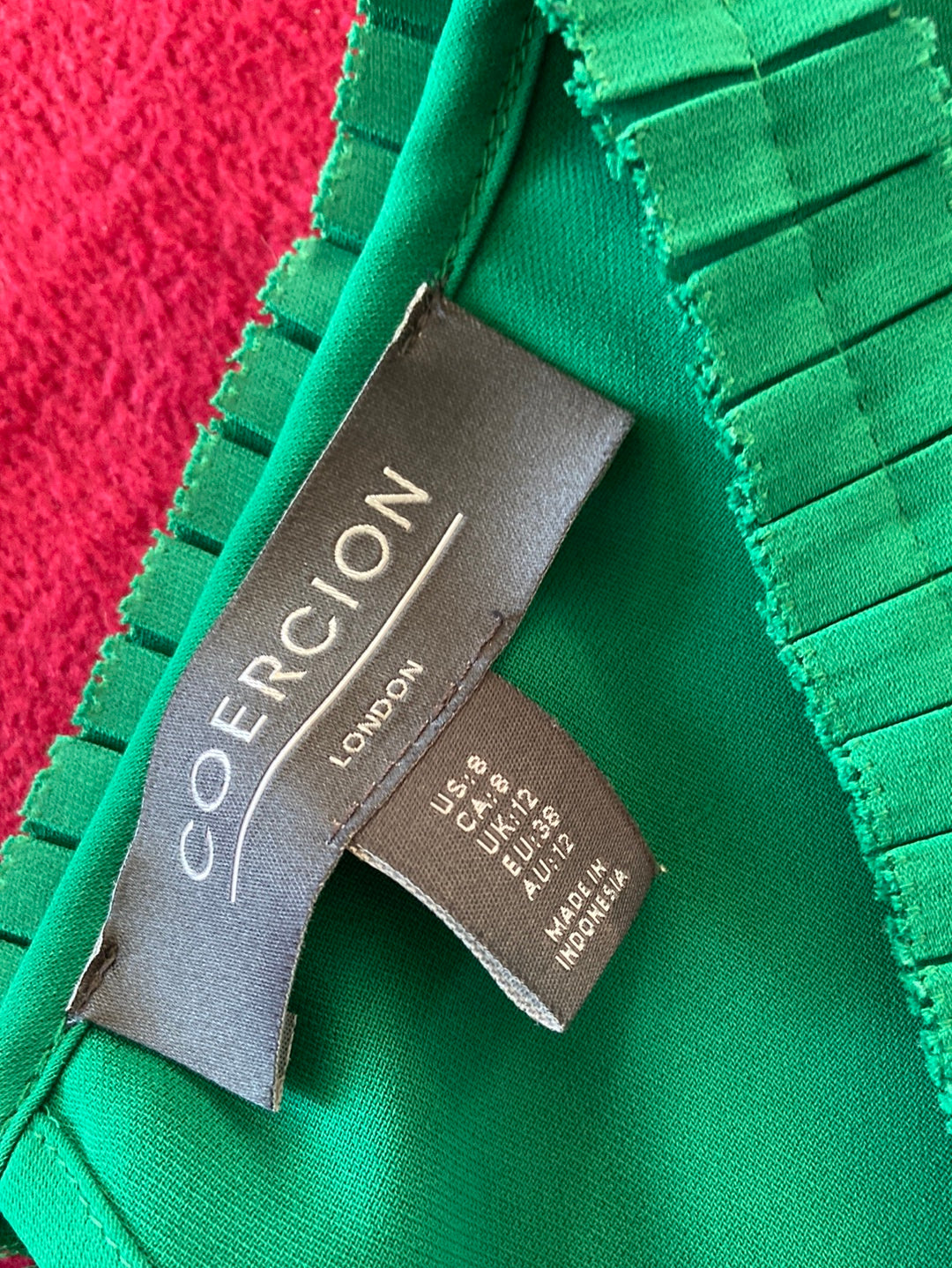 KELLY GREEN Coercion Dress Size 8
