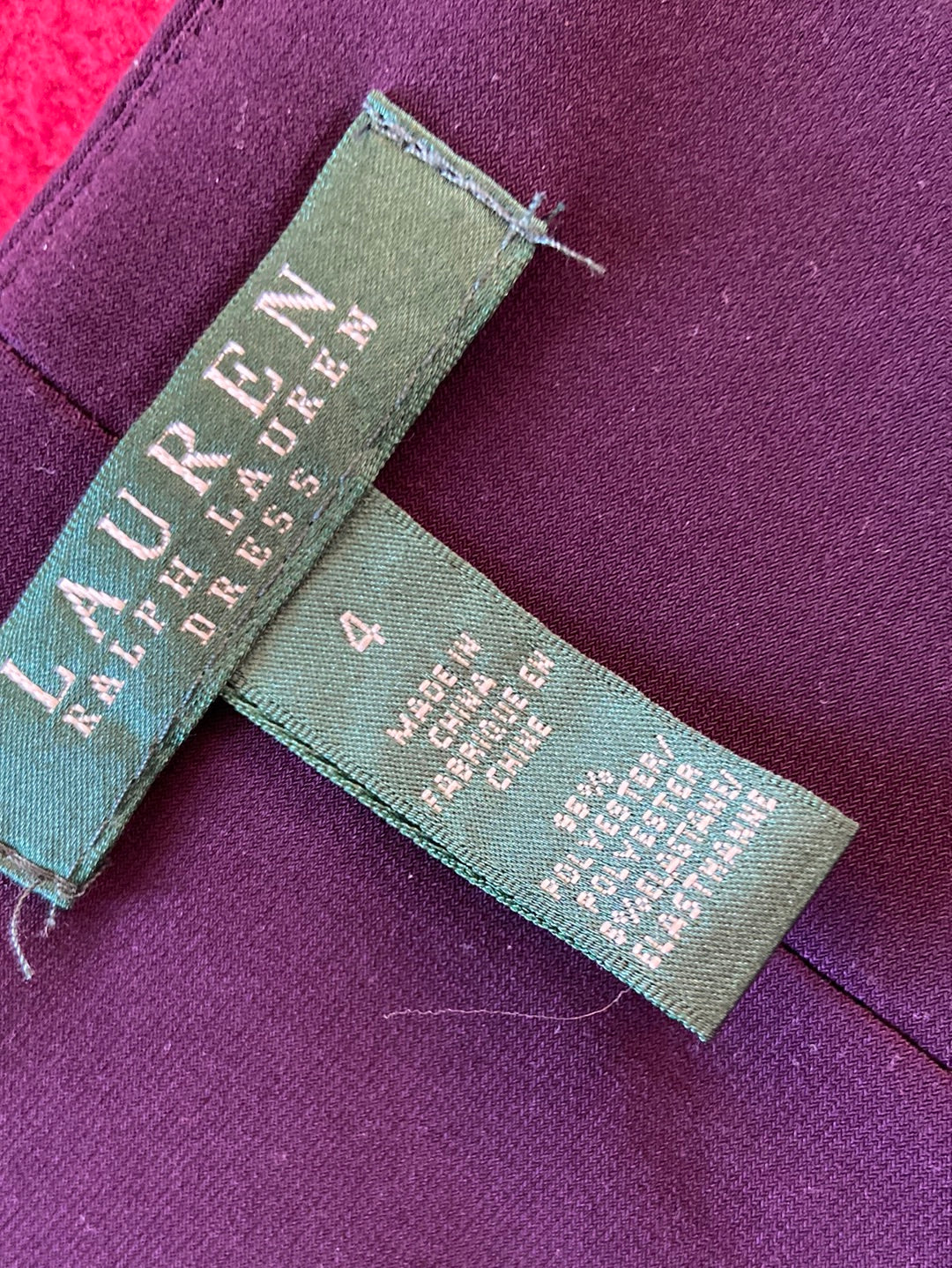 EGGPLANT PURPLE Ralph Lauren Dress Size 4