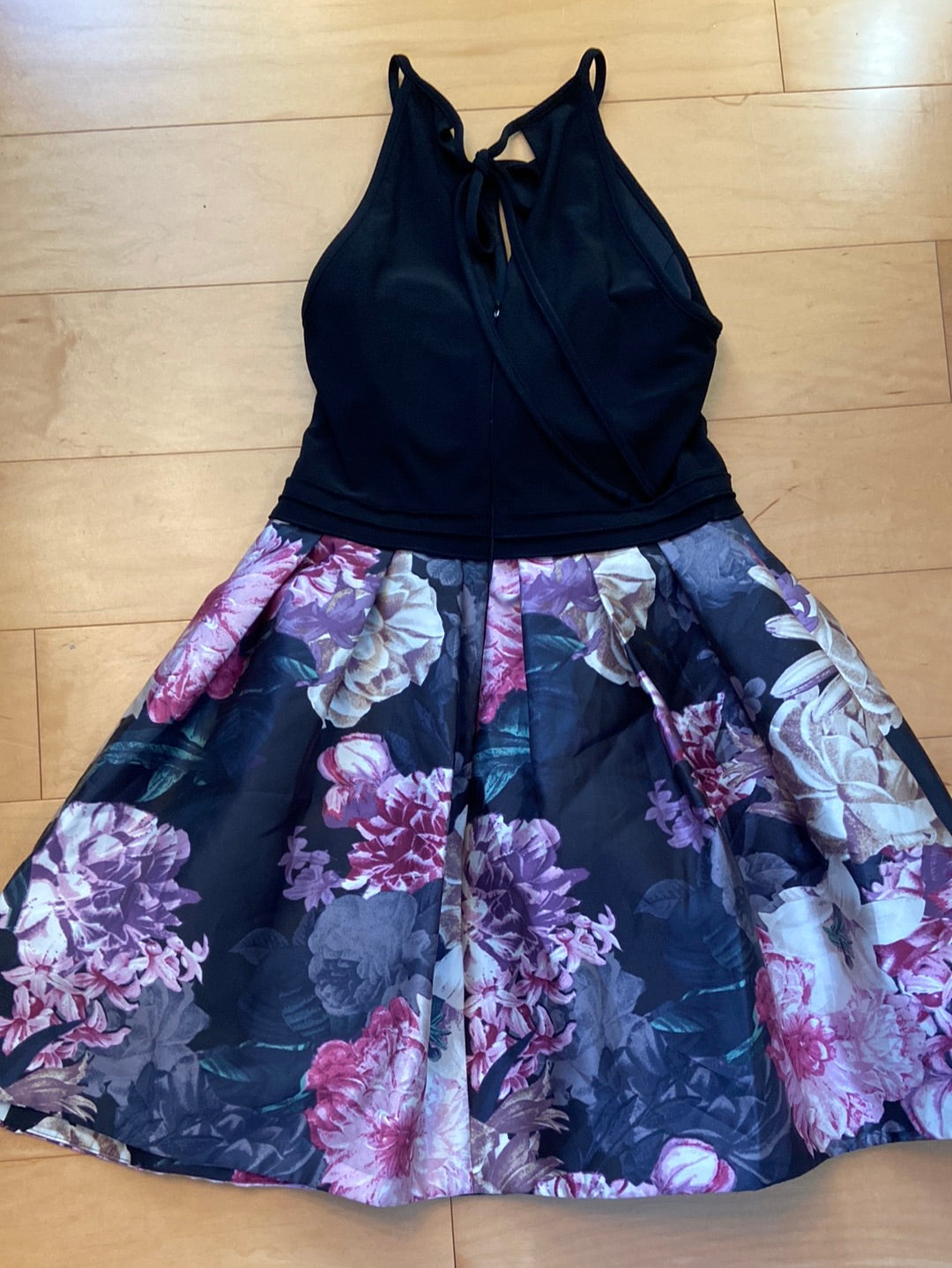 DARK FLORAL Aqua Dresses Size 10