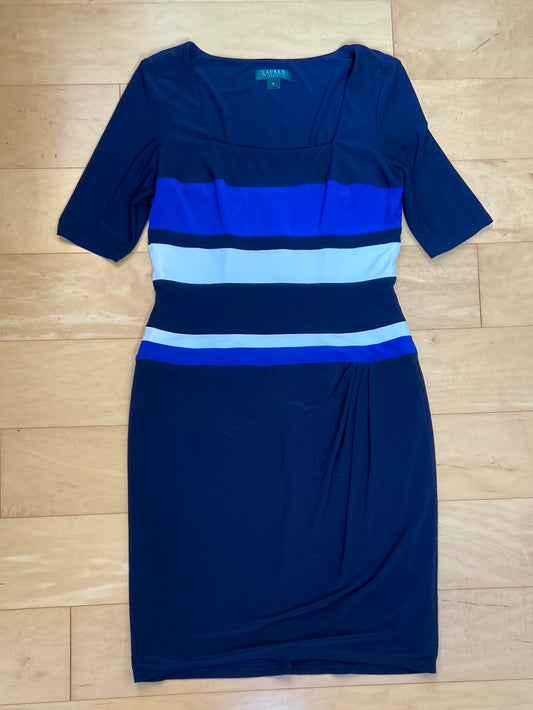 SLEEK STRIPES Ralph Lauren Dress Size 12