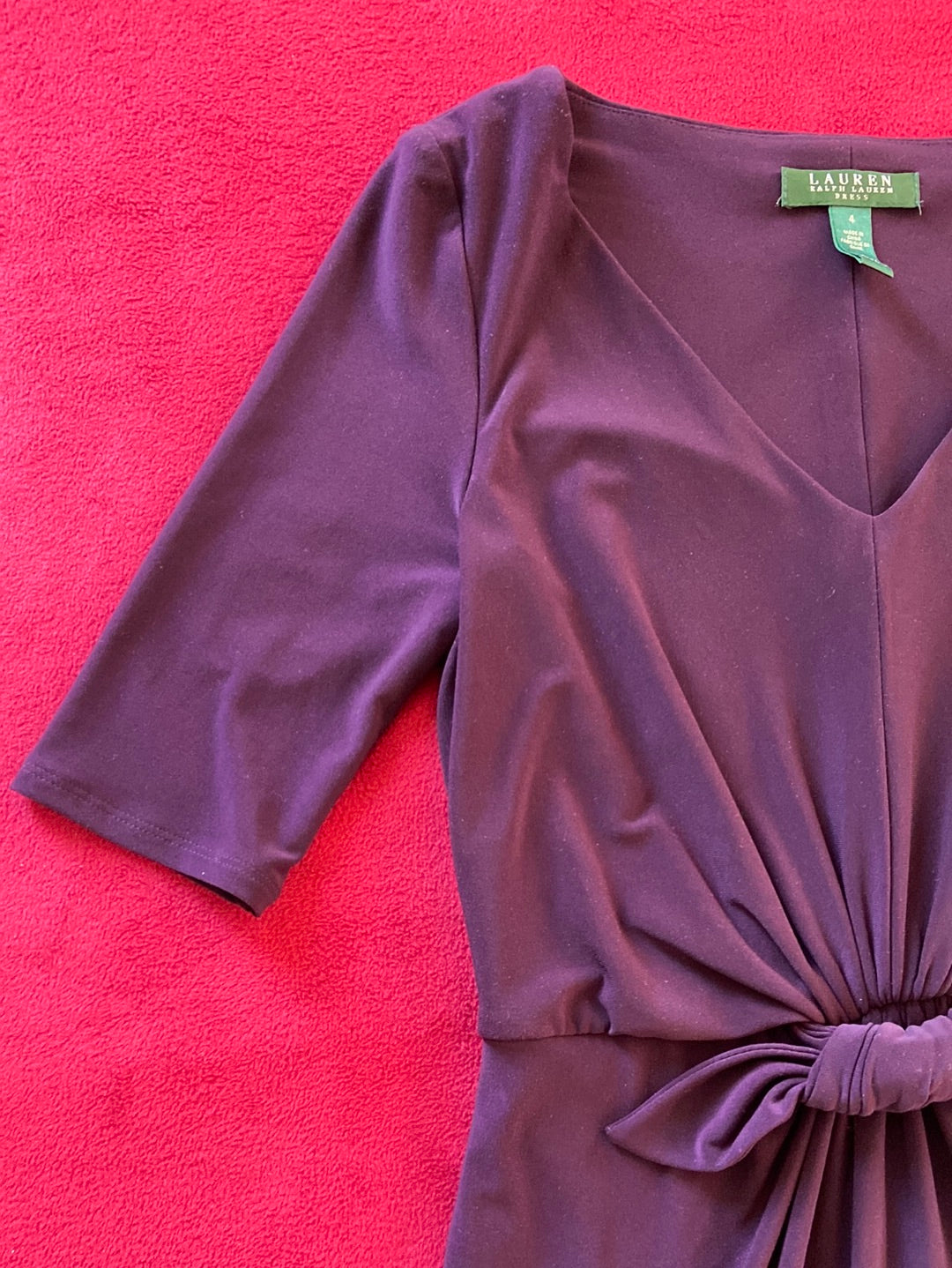 EGGPLANT PURPLE Ralph Lauren Dress Size 4