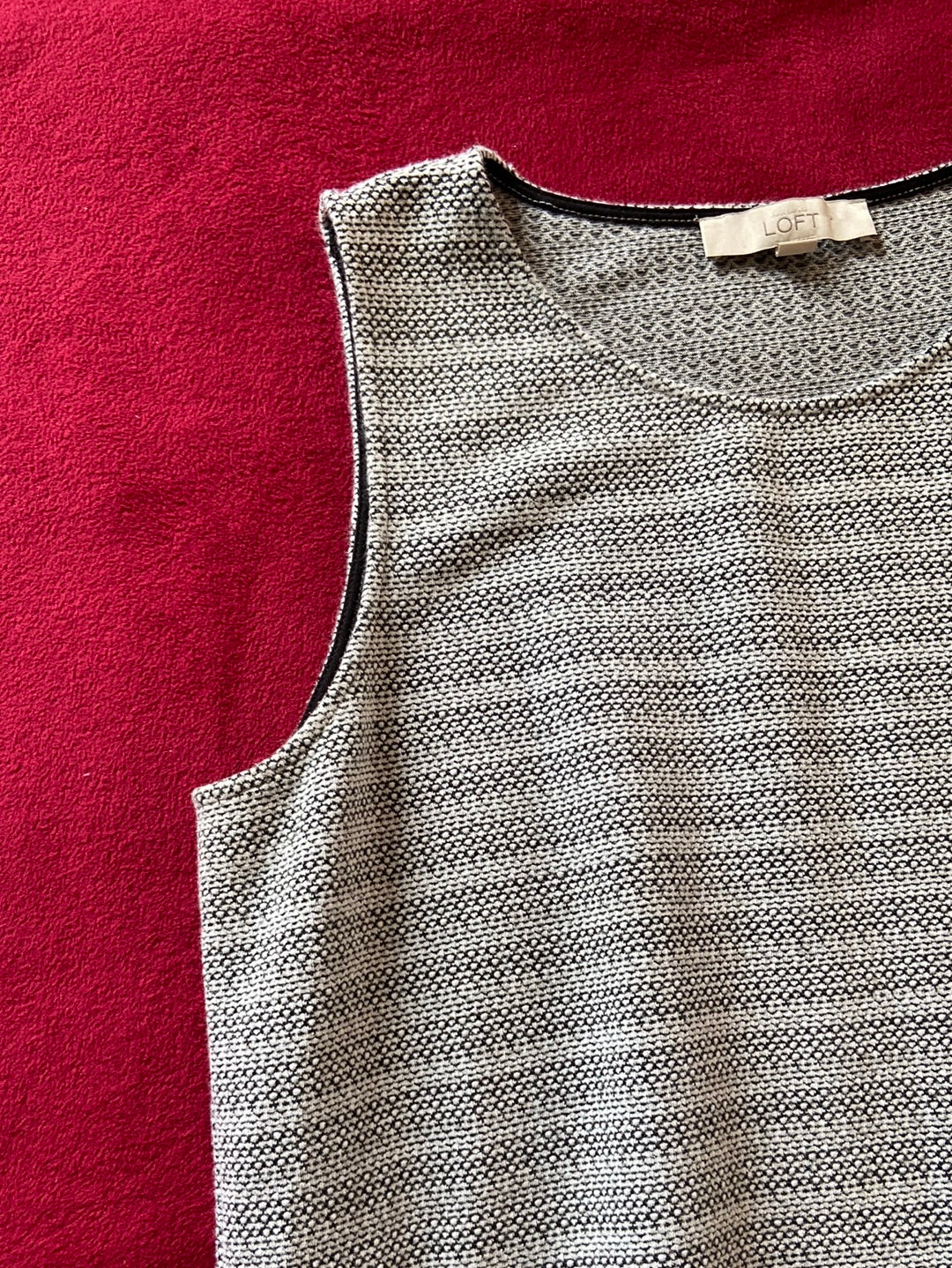HEATHERED WHITE Loft Dress Size L