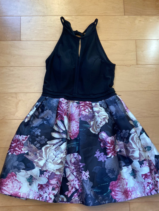 DARK FLORAL Aqua Dresses Size 10