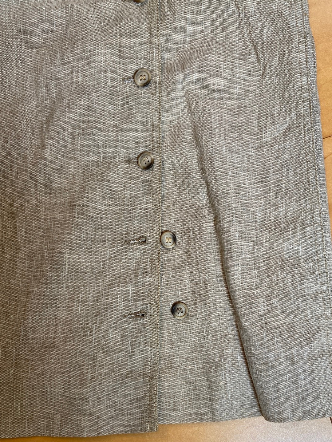 LINEN SKIRT SET No label Size M
