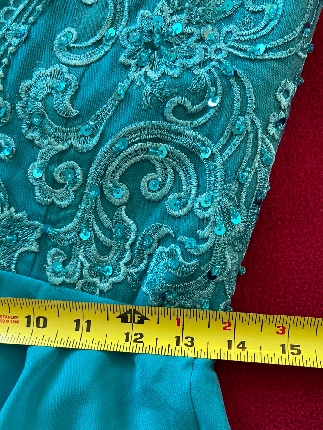 AWESOME AQUA JJ’s House Fit & Flare Dress Size 6