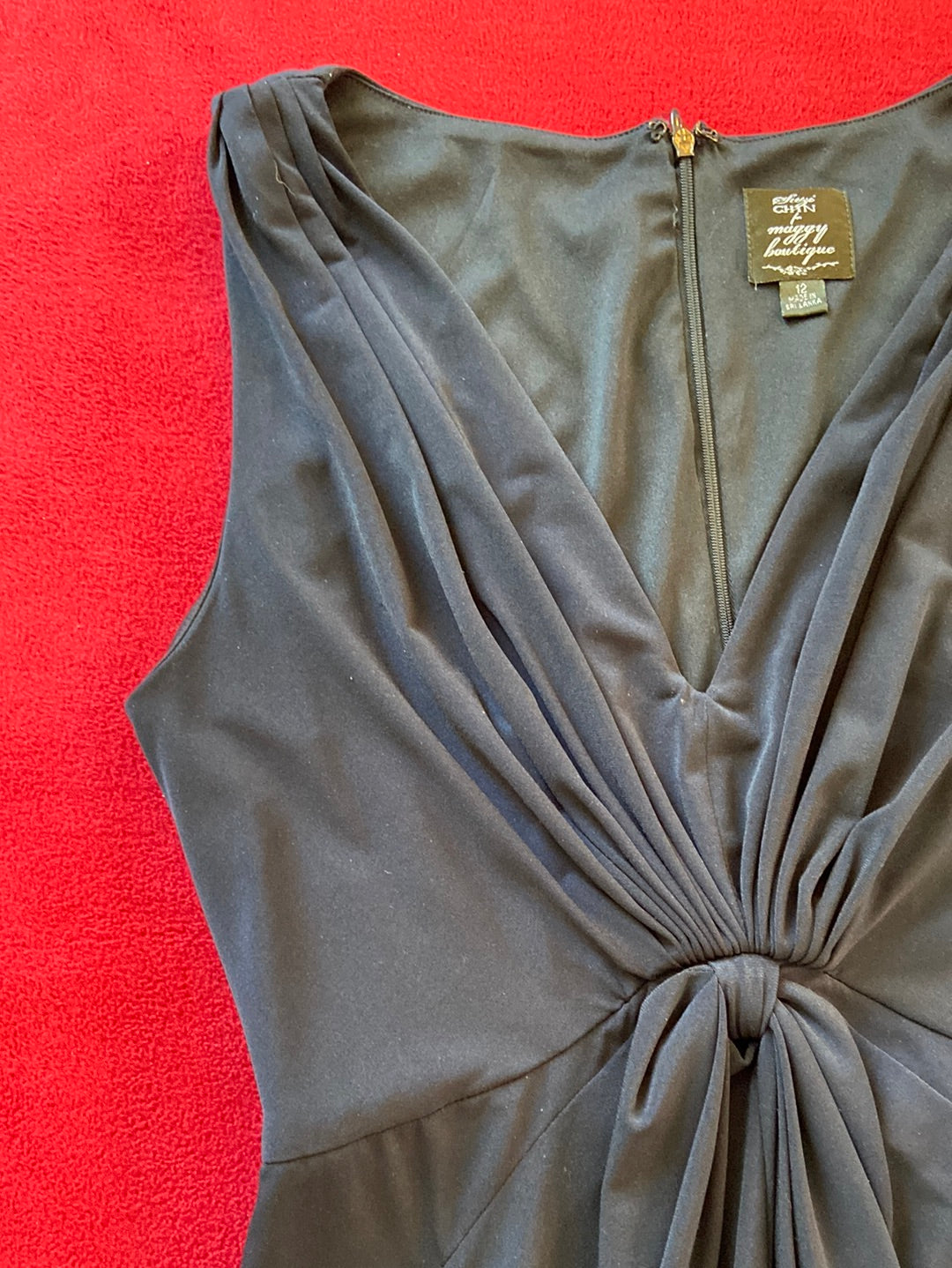 NICE FIT Suzi Chin Navy Dress Size 12