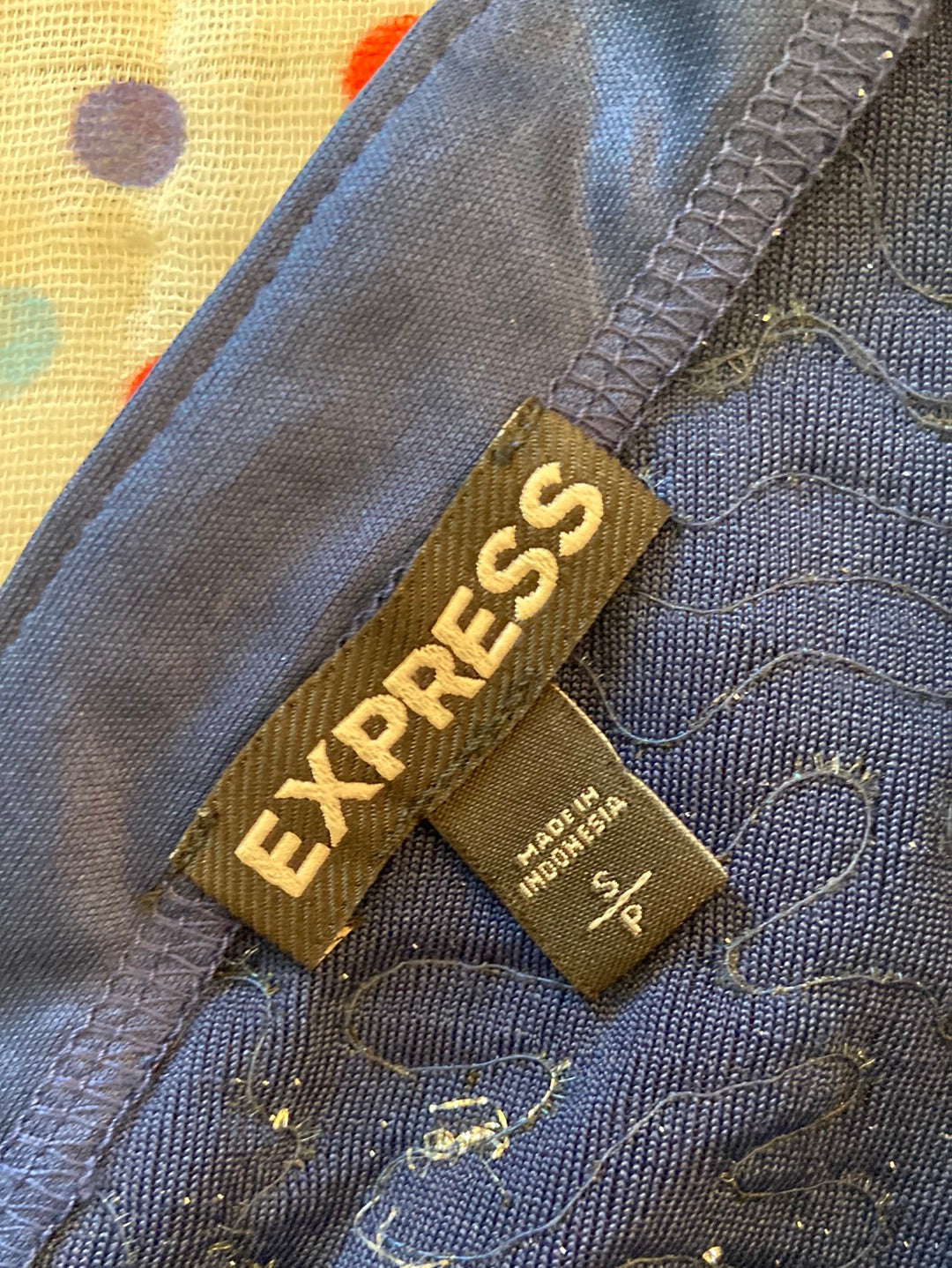 BLUE BEAUTY Express Blue Sequined Dress Size S