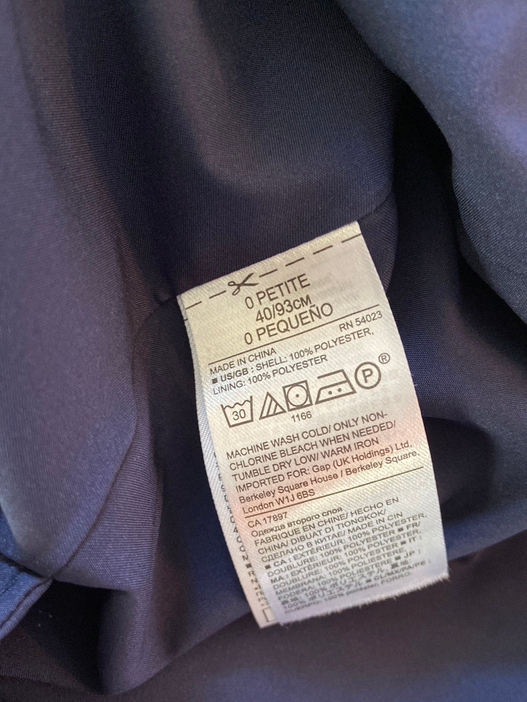 Banana Republic Navy Blue Dress Size 0P