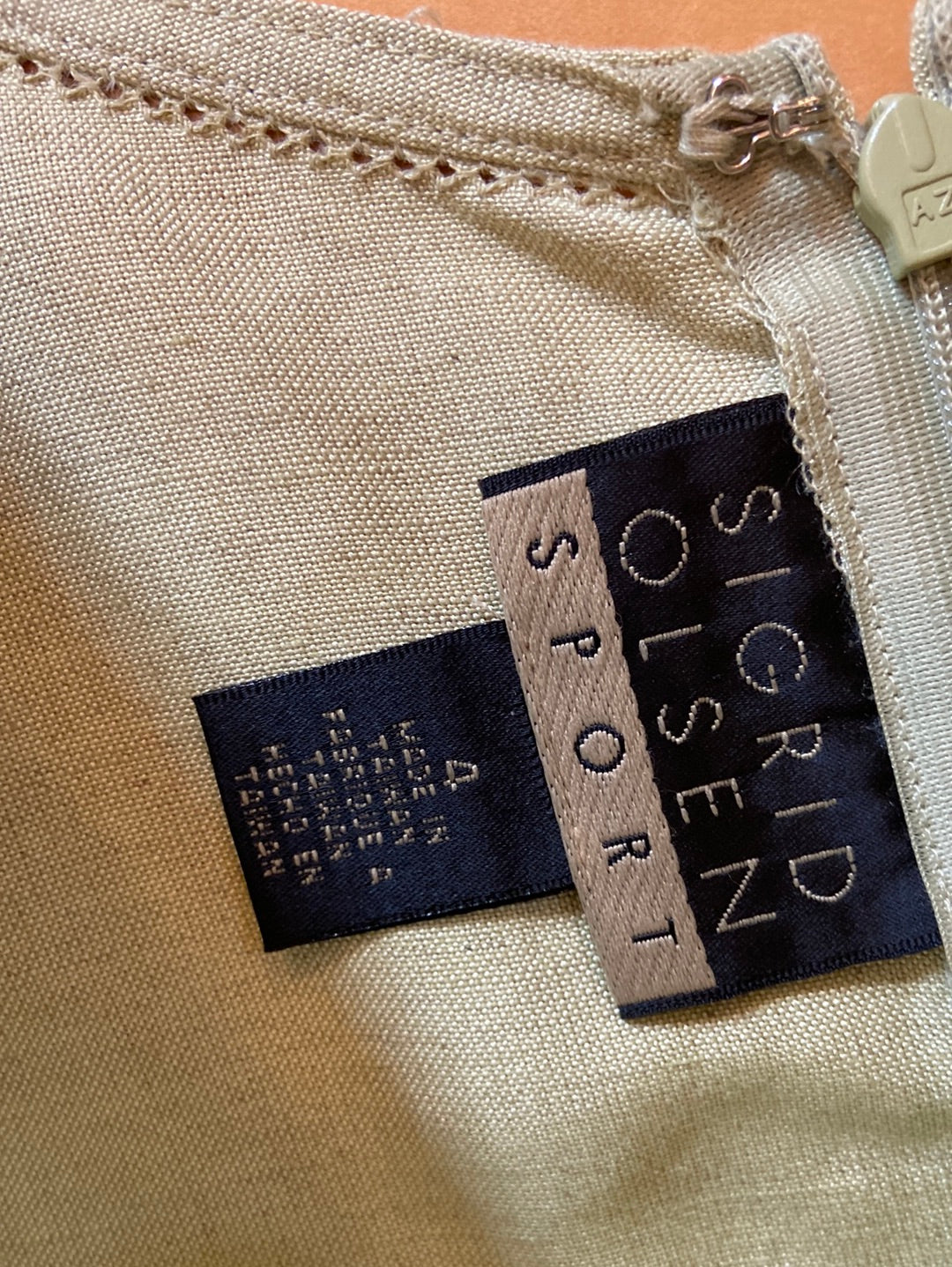 LIGHT GREEN LINEN Sigrid Olsen Size 4