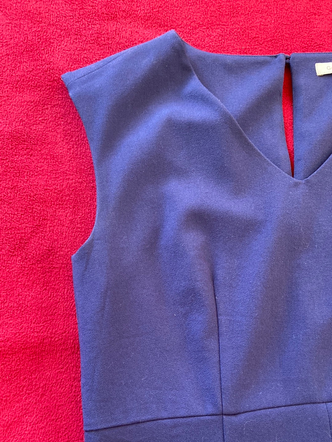 NAVY SHIFT Garnet Hill Dress Size 4