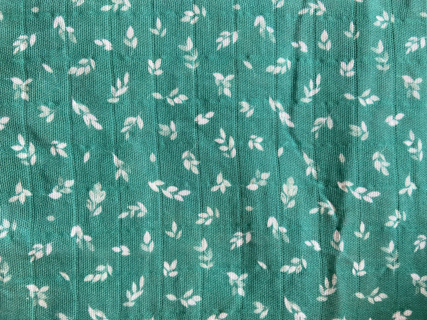 Aqua Floral Snap Shawl